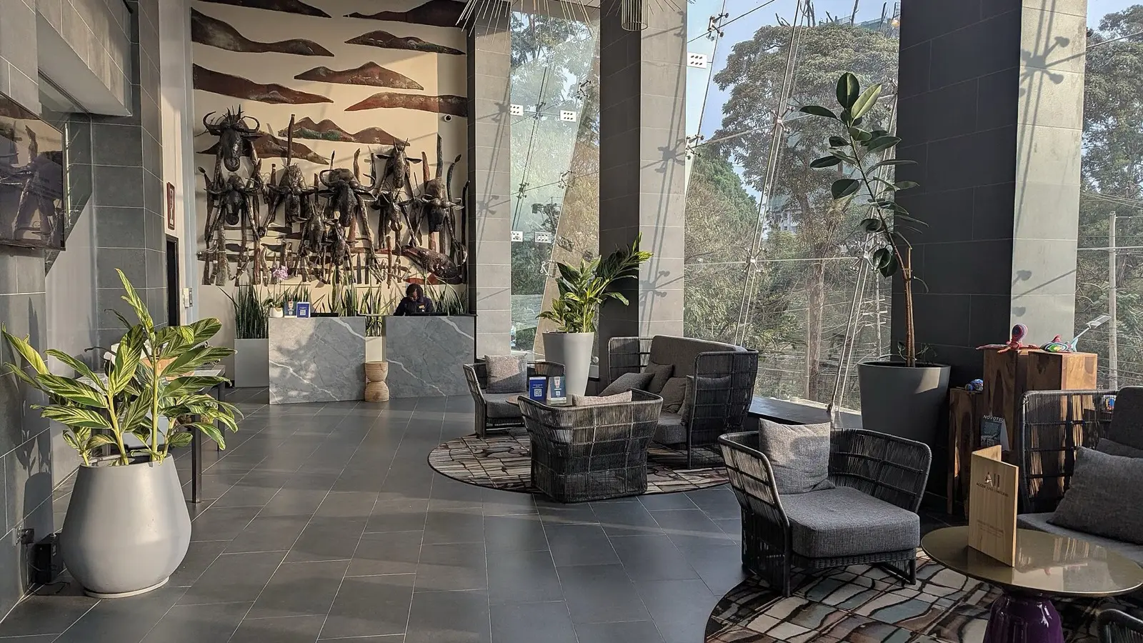 Final folio audit at front desk checkout