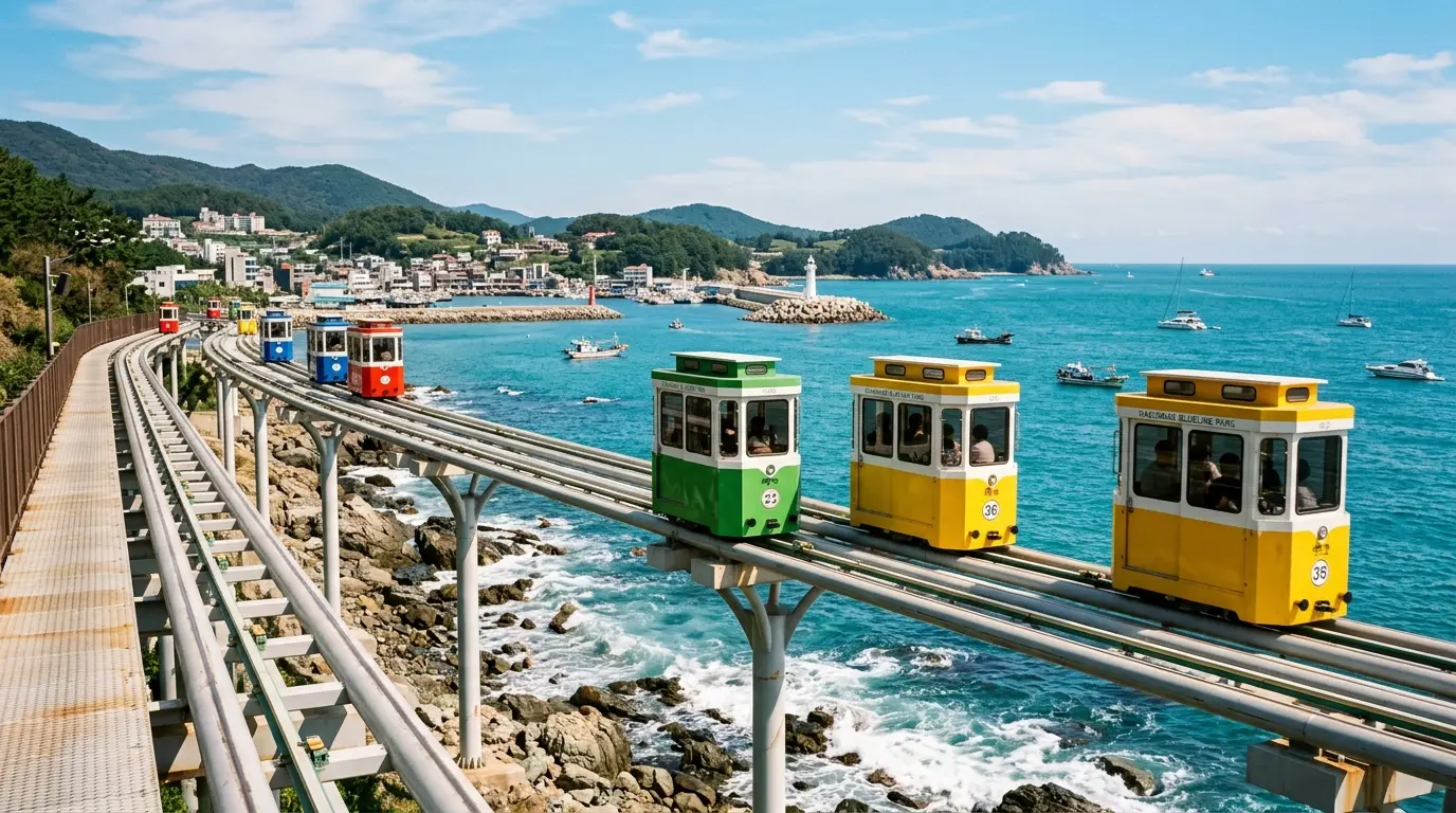 Busan Day 2 Coastal Blueprint: Sky Capsule Ocean Vistas, Cheongsapo Clams, and Marine City Night Reflection