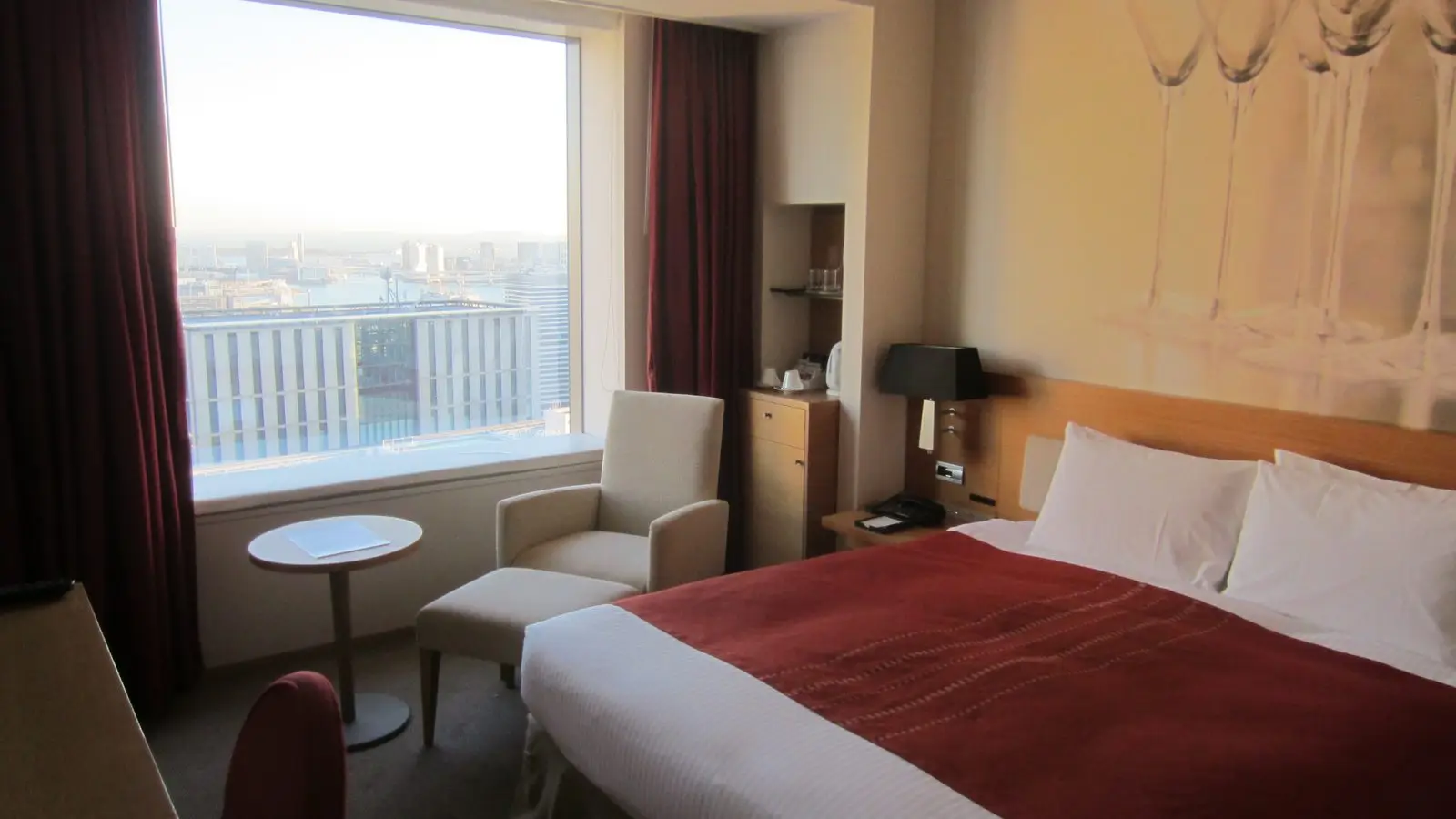 Hotel guest room in central Tokyo offering secure pre-check-in baggage storage and luggage delivery