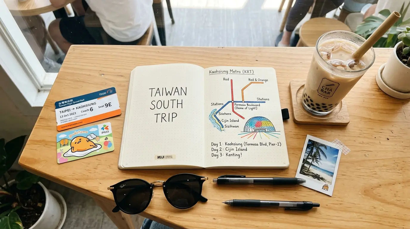 대만 고속철도 THSR 1+1 티켓, 아이패스 교통카드, 남부 미식 야시장 동선 플랜