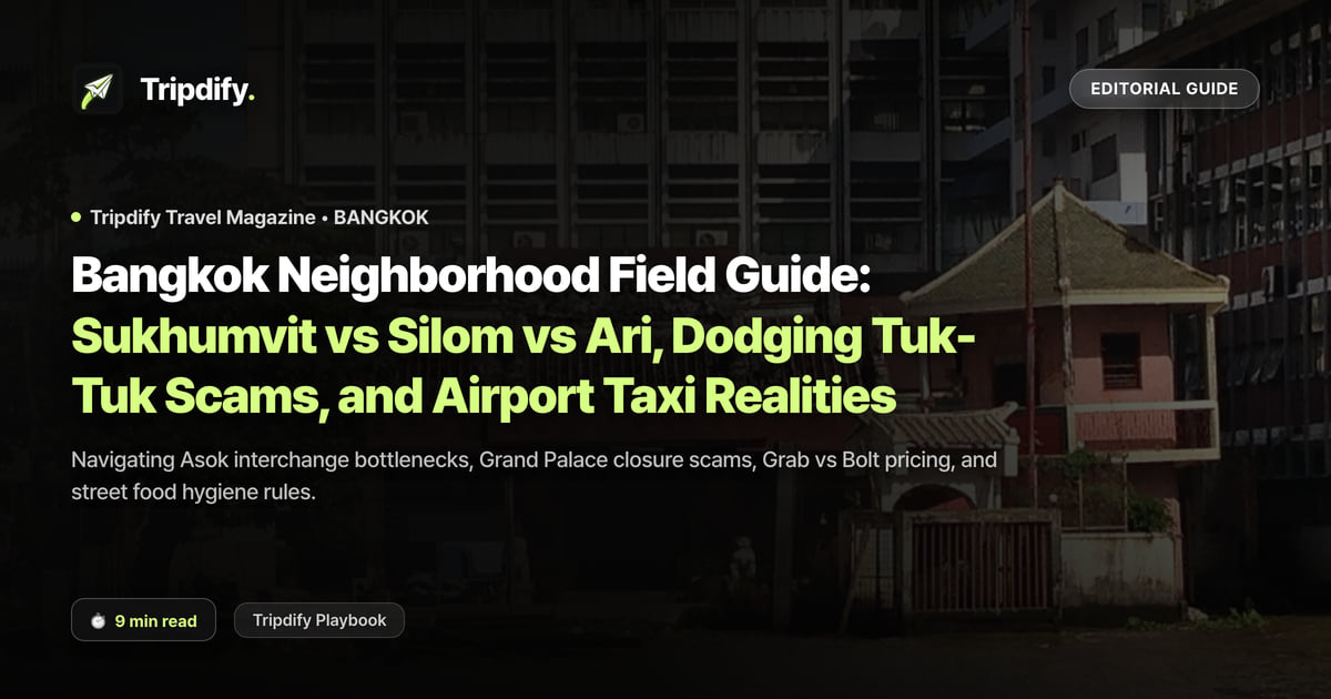 Where to Stay in Bangkok: Sukhumvit vs Silom vs Ari Compared