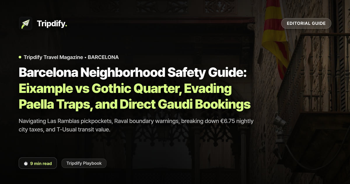Where to Stay in Barcelona: Eixample vs the Gothic Quarter Compared