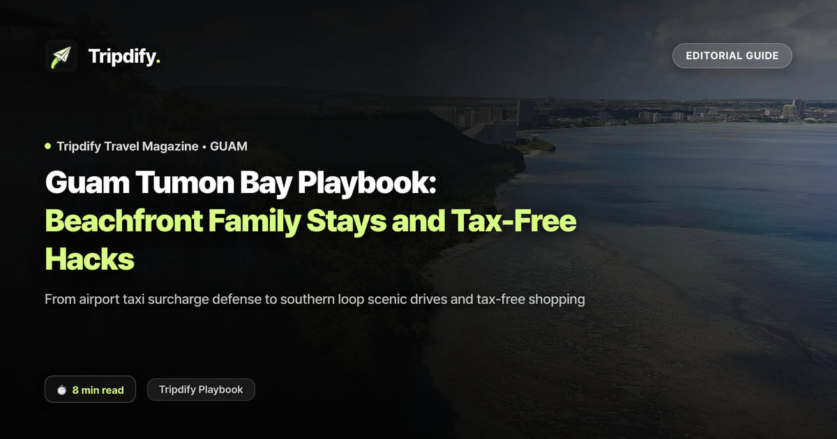 Guam Itinerary: Tumon Bay Resorts, Renting a Car and Duty-Free Shopping