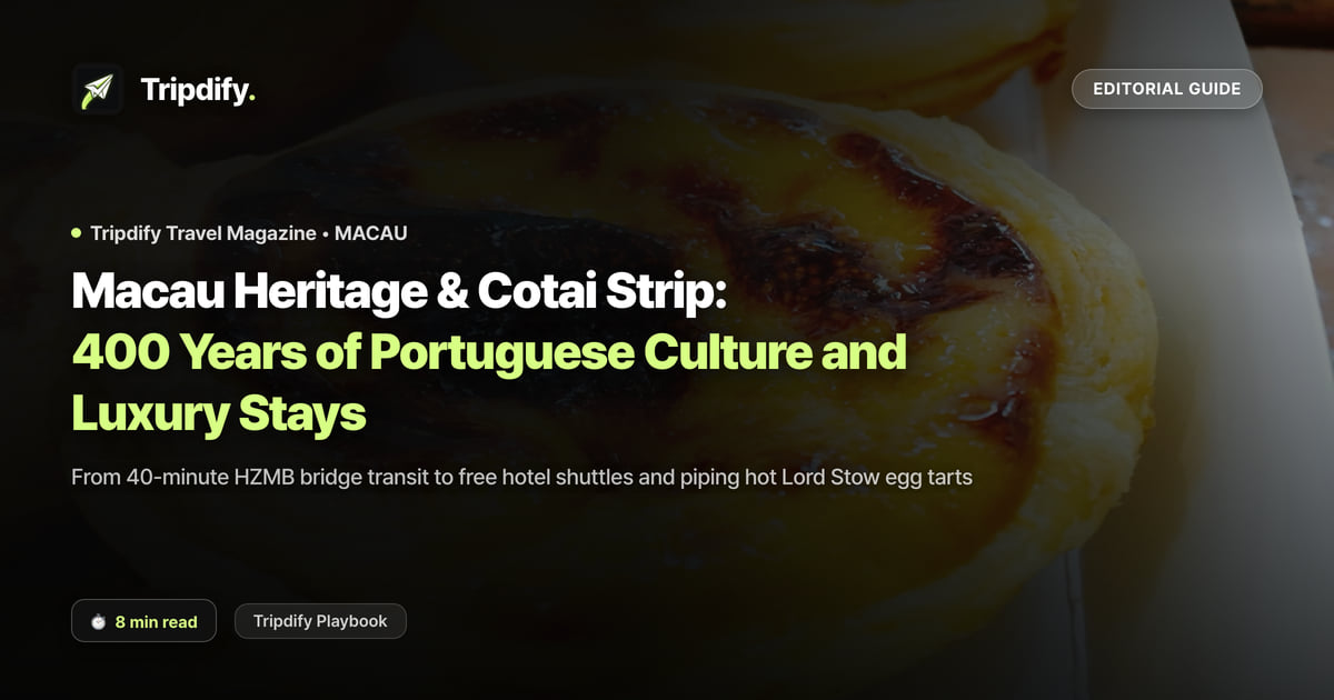 Macau Itinerary: Senado Square and the Cotai Strip in One Night