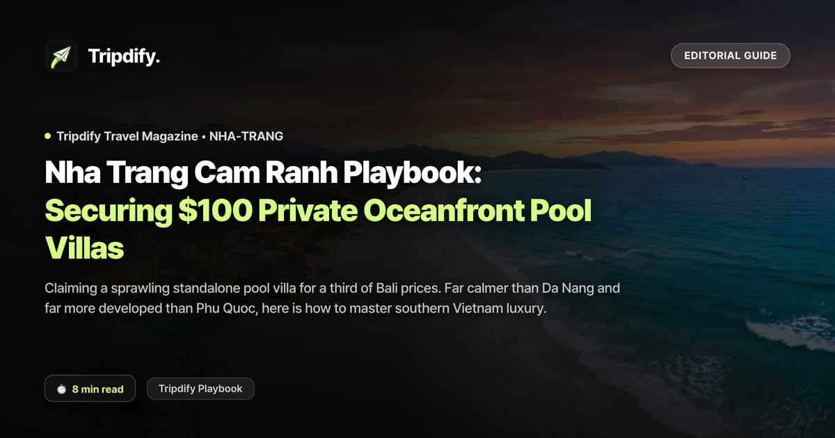 Nha Trang Itinerary and Pool Villas: What Cam Ranh Resorts Cost