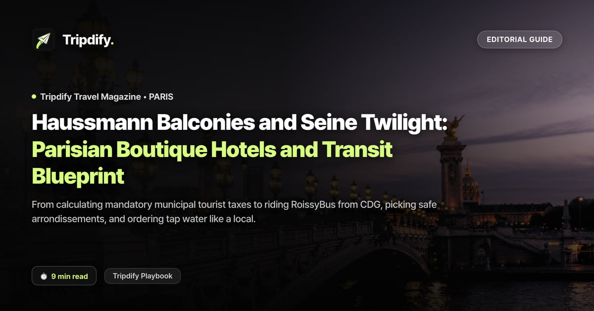 Paris Hotels and Transport Passes: Boutique Stays and Using the Metro