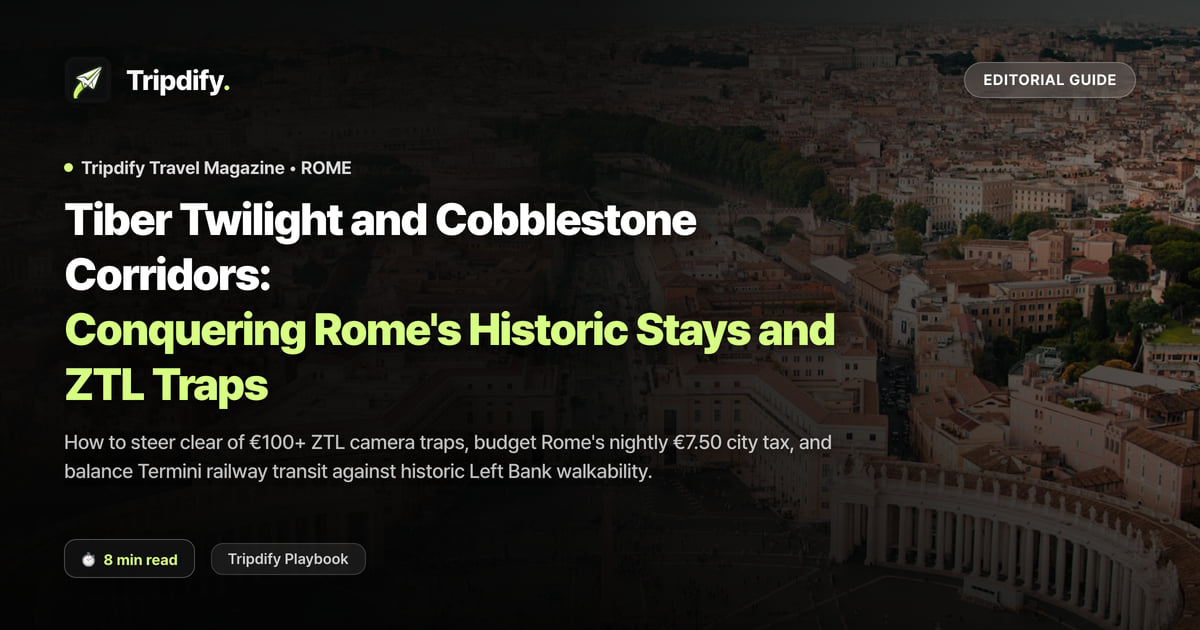 Rome Hotels and the ZTL Driving Zone: Termini vs the Pantheon