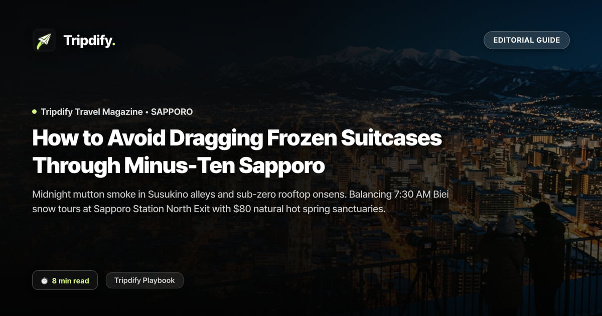 What to Pack for Sapporo in Winter and How to Handle a Suitcase on Ice